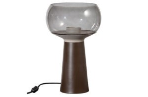 BePureHome Stolní lampa MUSHROOM coffee 37cm