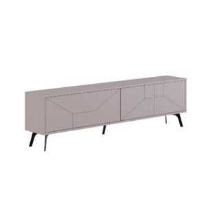 KALUNE DESIGN dřevěný TV stolek DUNE světlý 50x180 cm